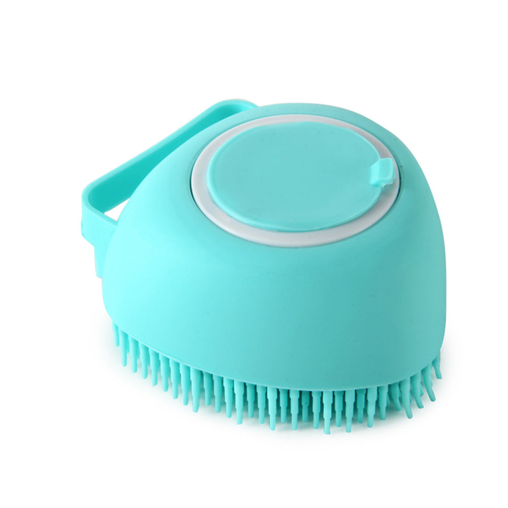Silicone Pet Grooming Bath Gloves with Shampoo Dispenser