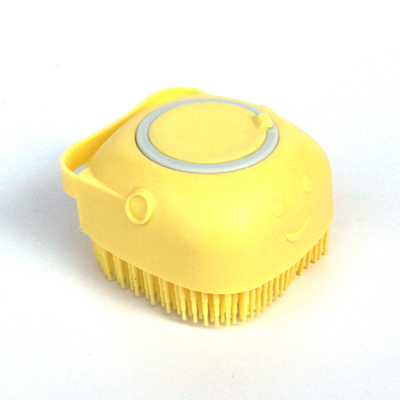 Silicone Pet Grooming Bath Gloves with Shampoo Dispenser